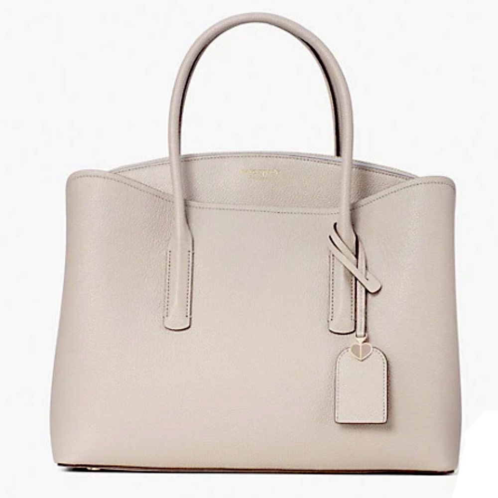 Taupe Large Satchel.